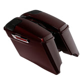 HR3 Twisted Cherry CVO Stretched Saddlebags with Speaker Lids For 14-23 Harley Touring